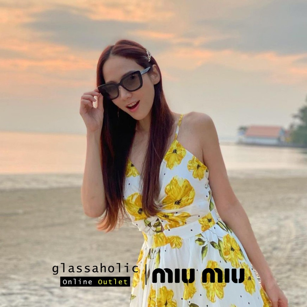 [ลดกระหน่ำ] แว่นกันแดด Miu Miu รุ่น MU03VS ทรง Cat Eye ดีไซน์วัยรุ่น