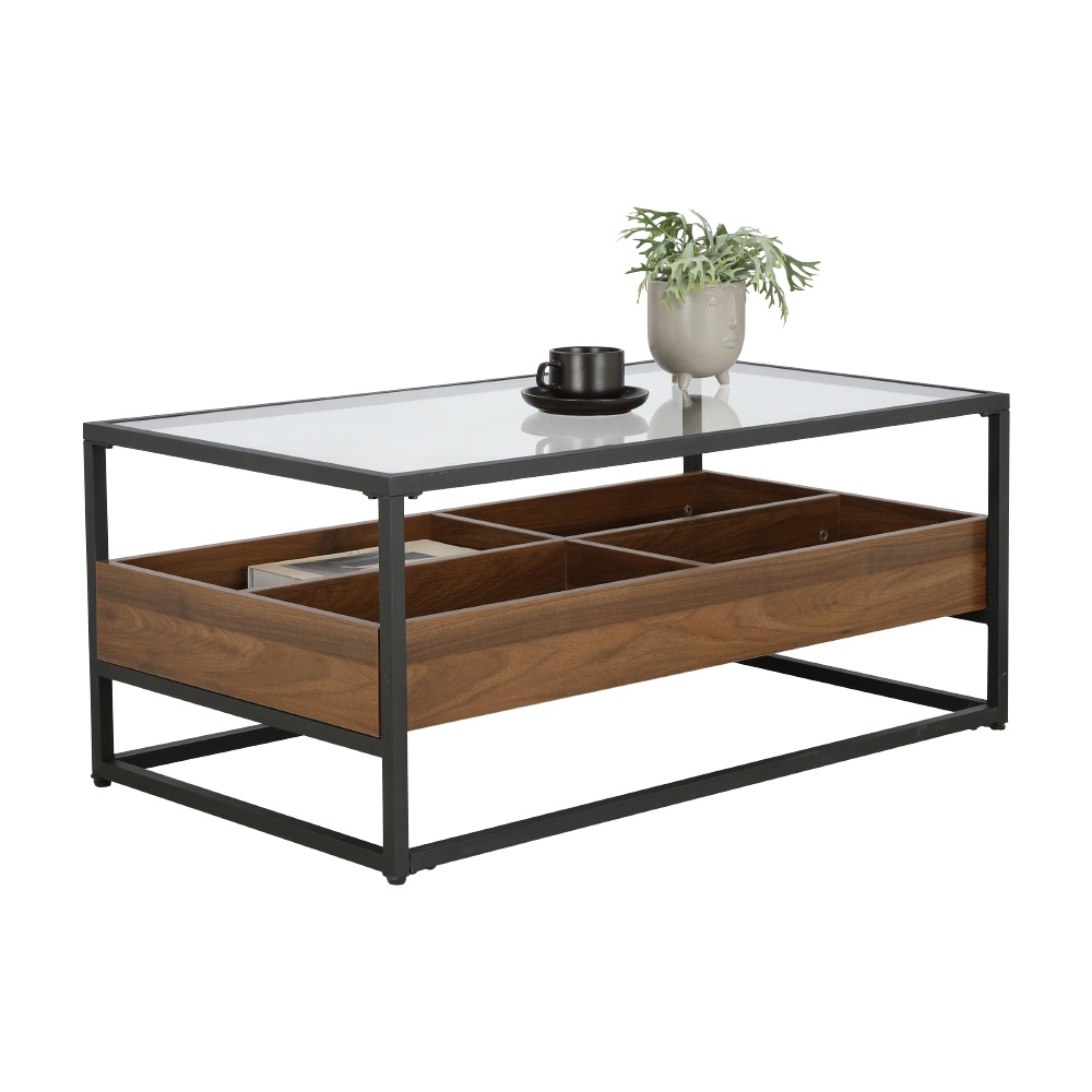 INDEX LIVING MALL โต๊ะกลาง รุ่นวอร์วิค-เอ ขนาด 90 ซม. - สีวอลนัท